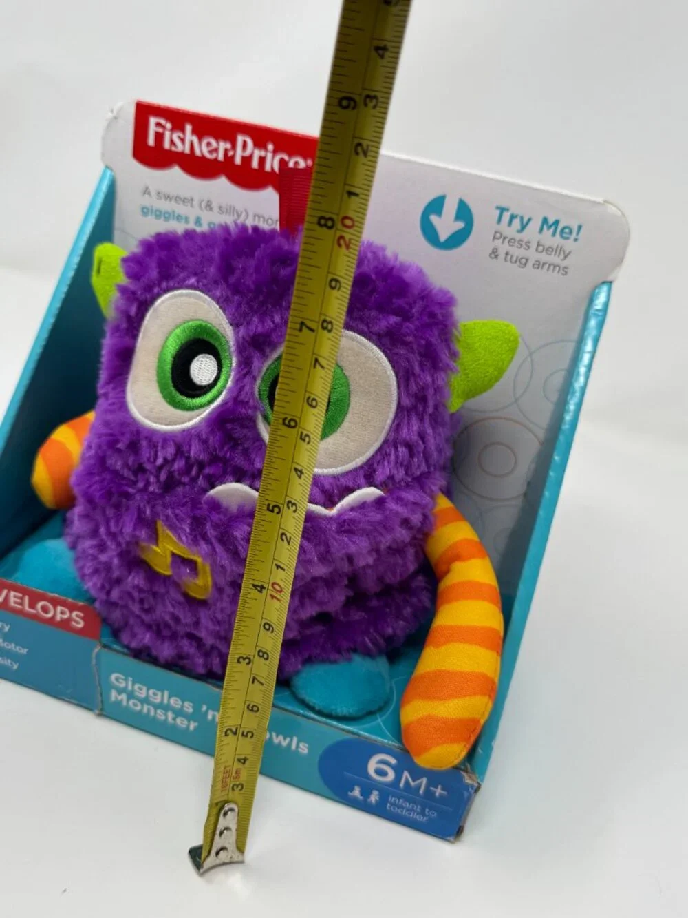 Fisher-Price Giggles ’n Growls Purple Monster Interactive Plush Toy 2016